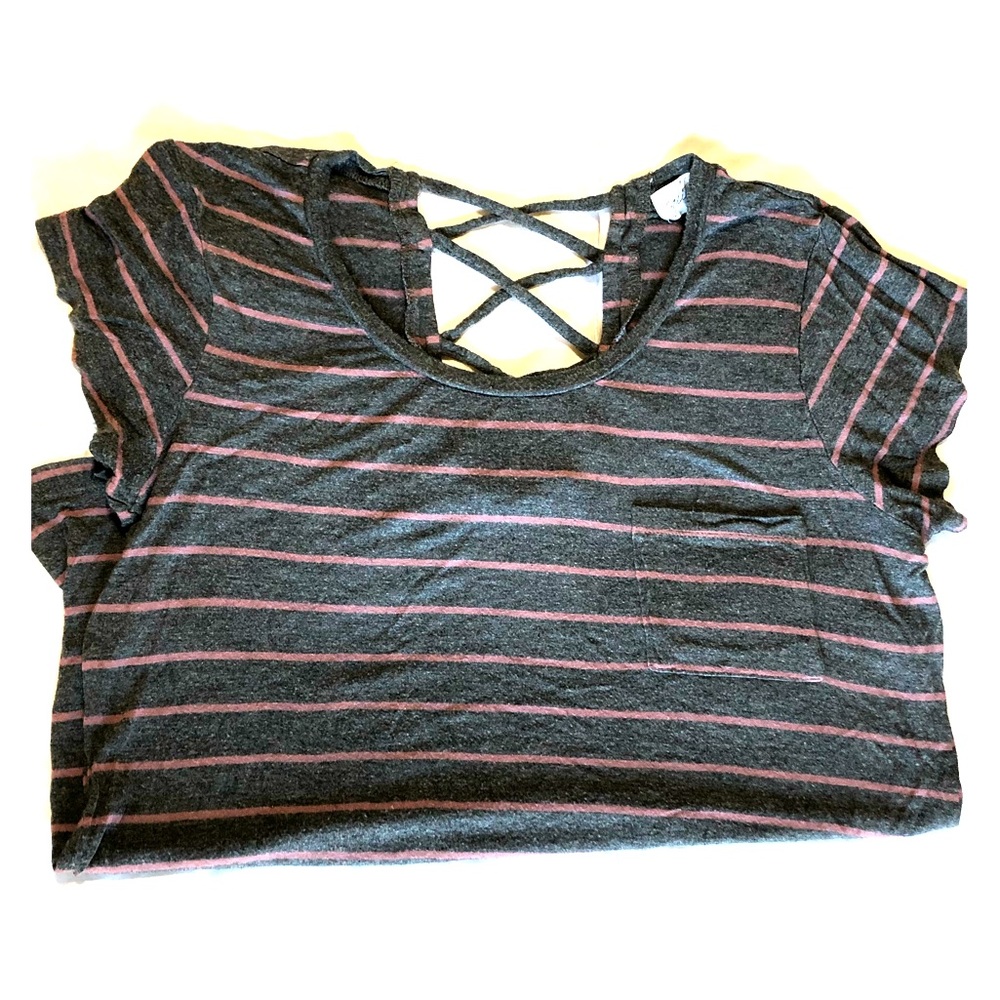 Adorable grey and pink tee